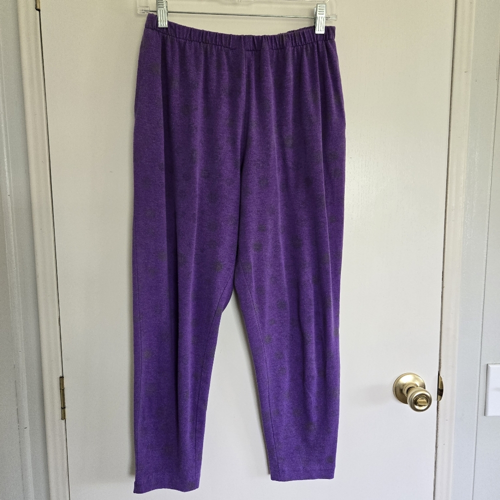 Earthquake Purple Lounge Pants Women's M Sun AOP